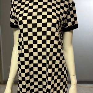 Checkered Black and White LuLaRoe top. Size M